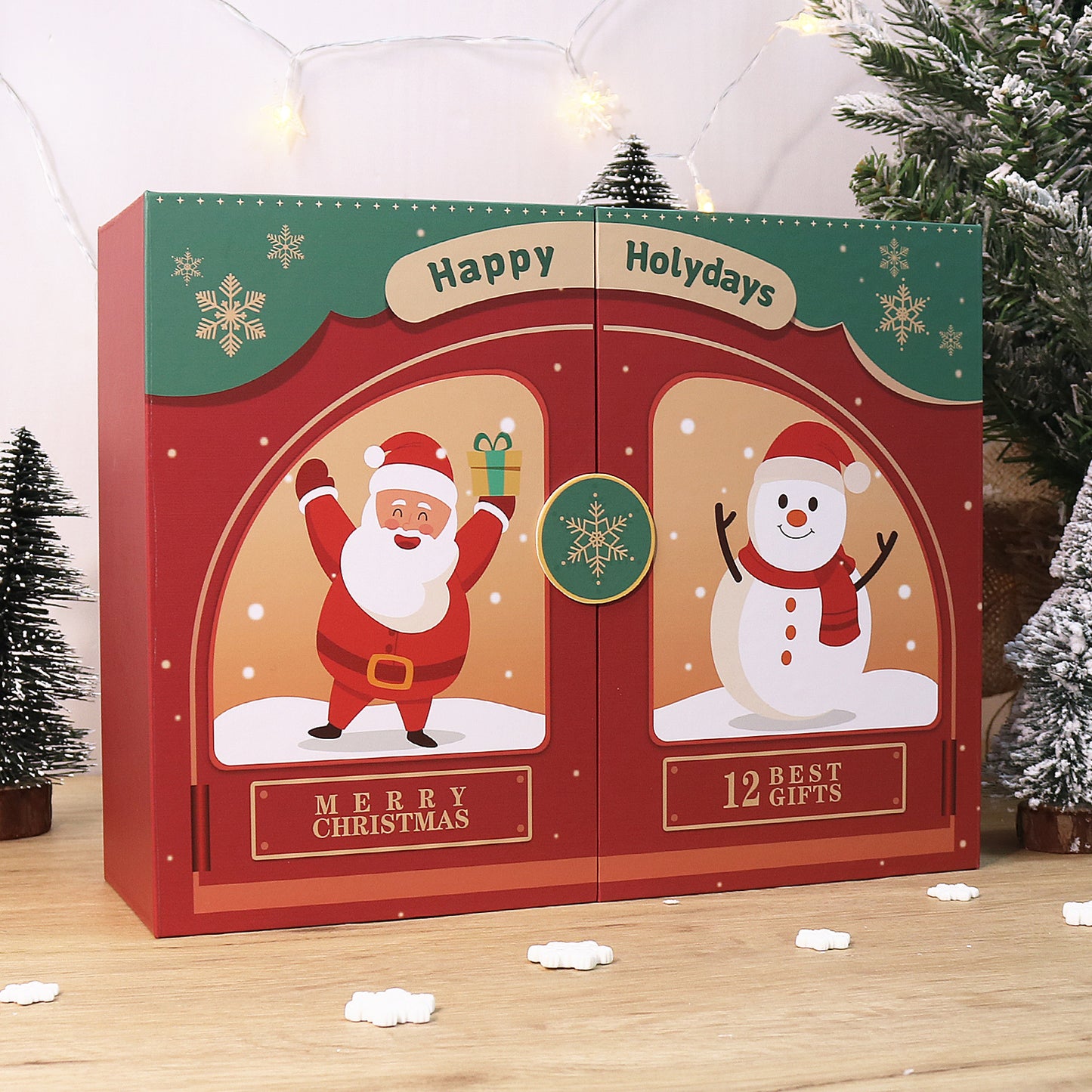 Kreatívna darčeková krabica Adventný kalendár IV