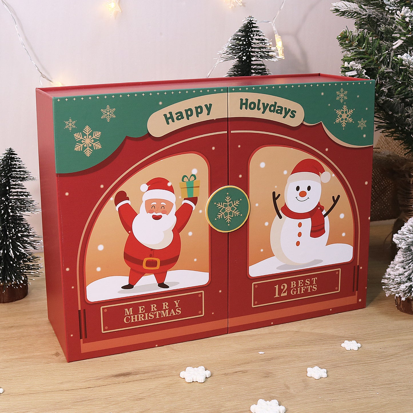 Kreatívna darčeková krabica Adventný kalendár IV