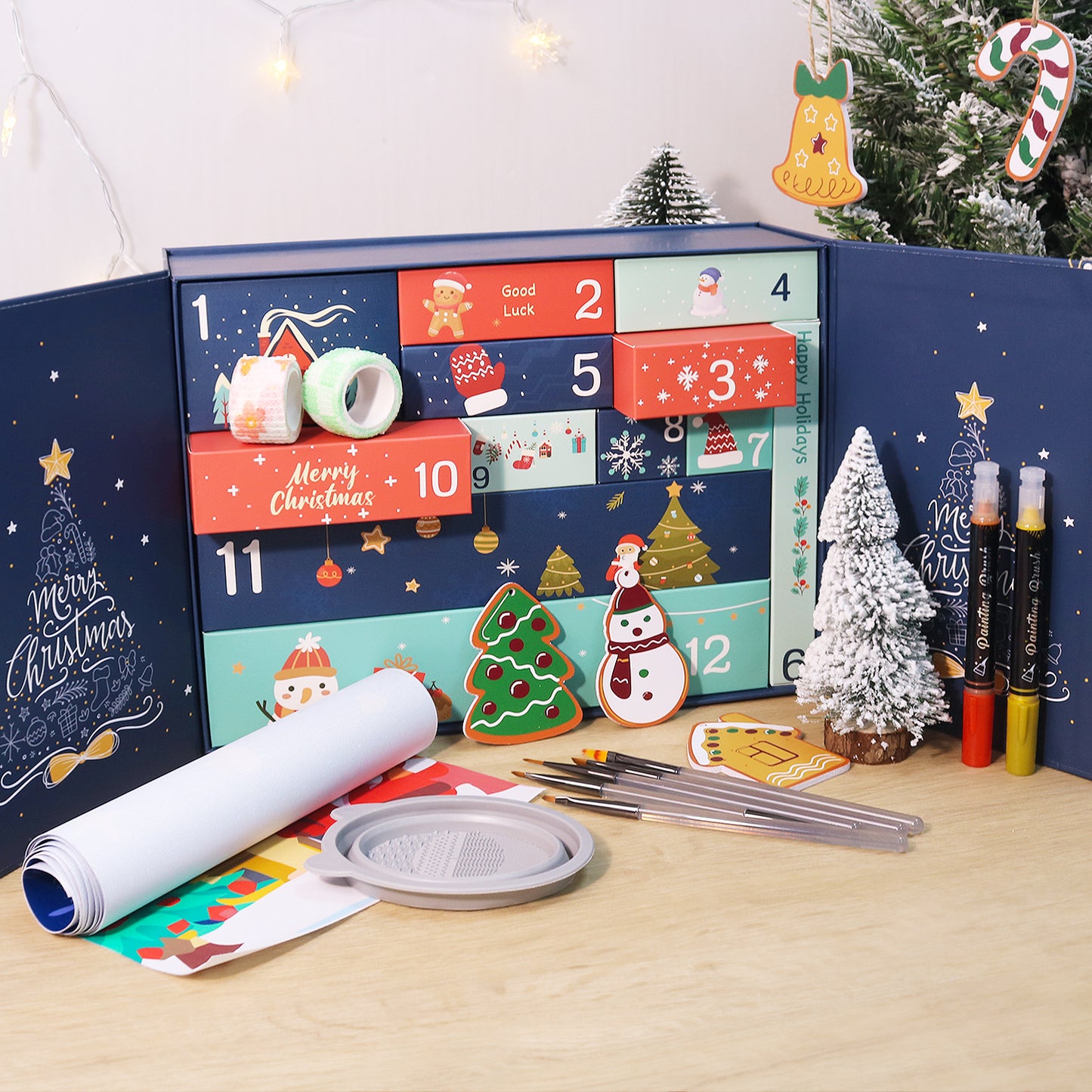Kreatívna darčeková krabica Adventný kalendár I