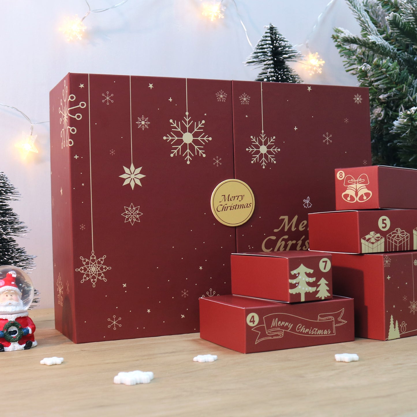 Kreatívna darčeková krabica Adventný kalendár II