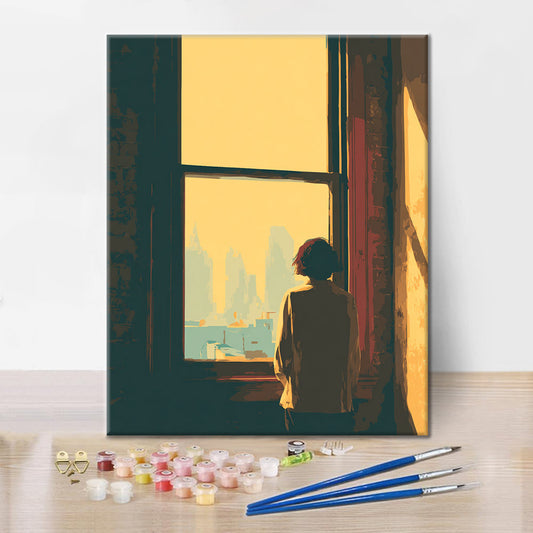 Výhľad z okna - Maľovanie podľa čísiel