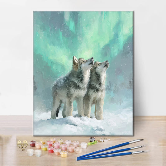 Vlci z Aurory - Maľovanie podľa čísiel