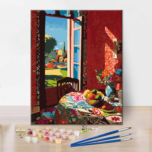 Červená jedáleň - Maľovanie podľa čísel