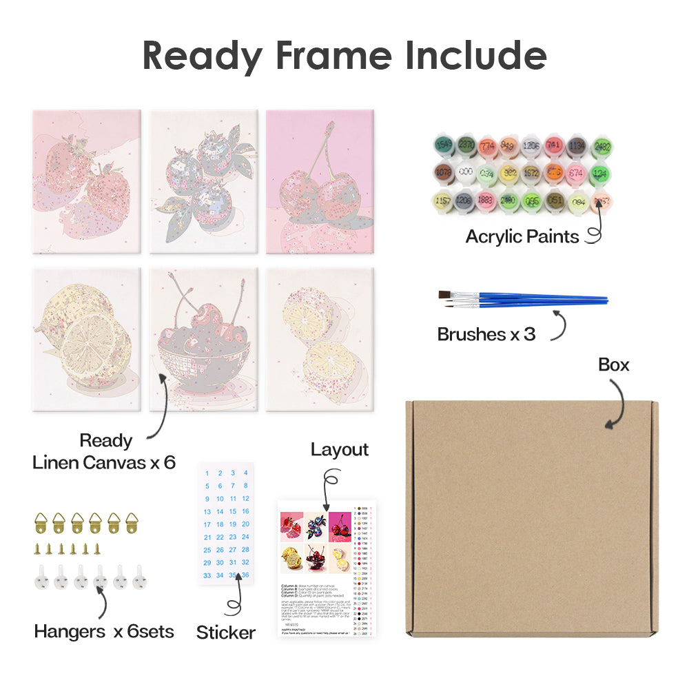 Svietiace ovocie (sada 6 kusov)