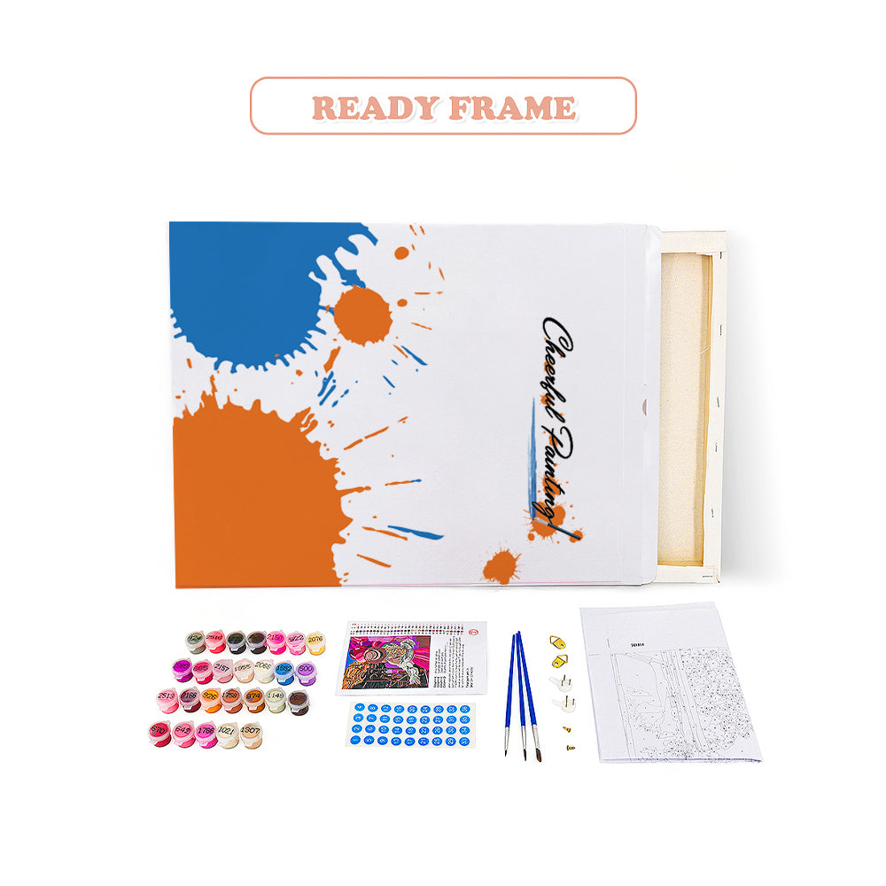 Maľovanie podľa čísel - Usmievavá lebka