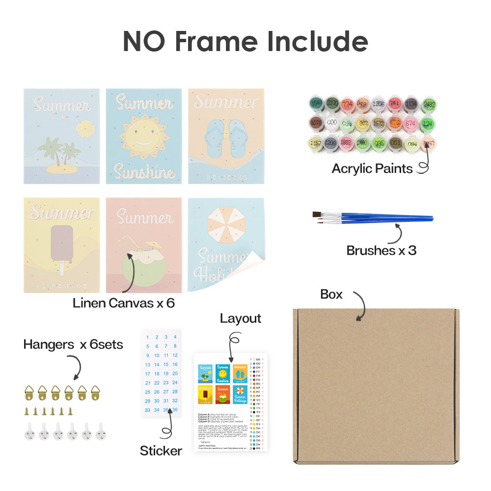 Letná žiara (sada 6 ks)