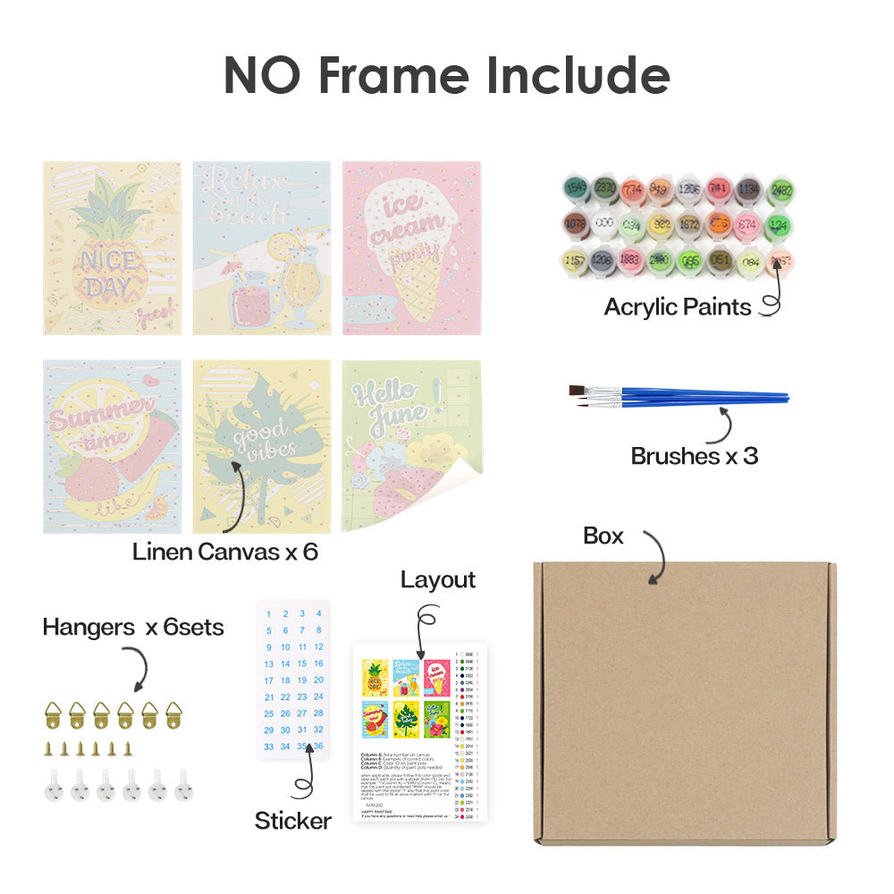 Sladké leto (sada 6 ks)