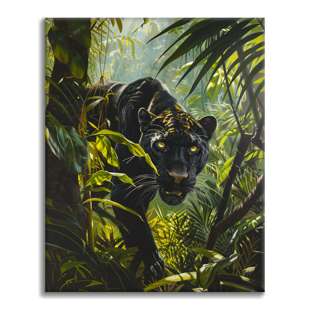 Maľovanie podľa čísel - Čierny panter