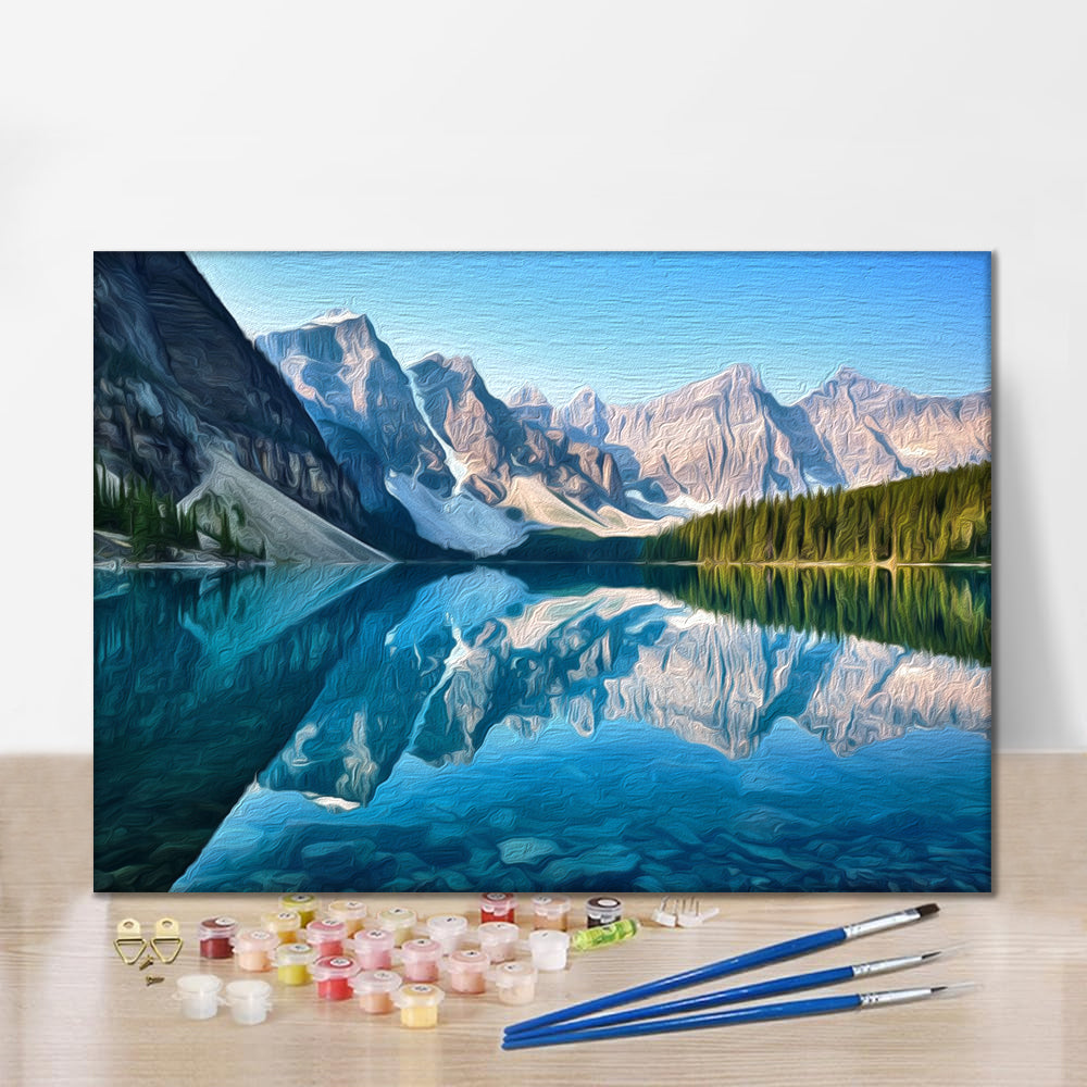 Maľovanie podľa čísel - Moraine Lake