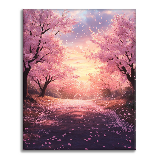 Maľovanie podľa čísel - Chodník Sakura