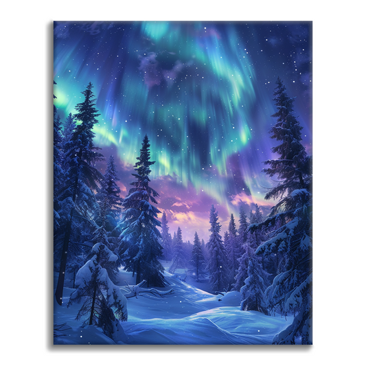 Maľovanie podľa čísel - Aurora Forest