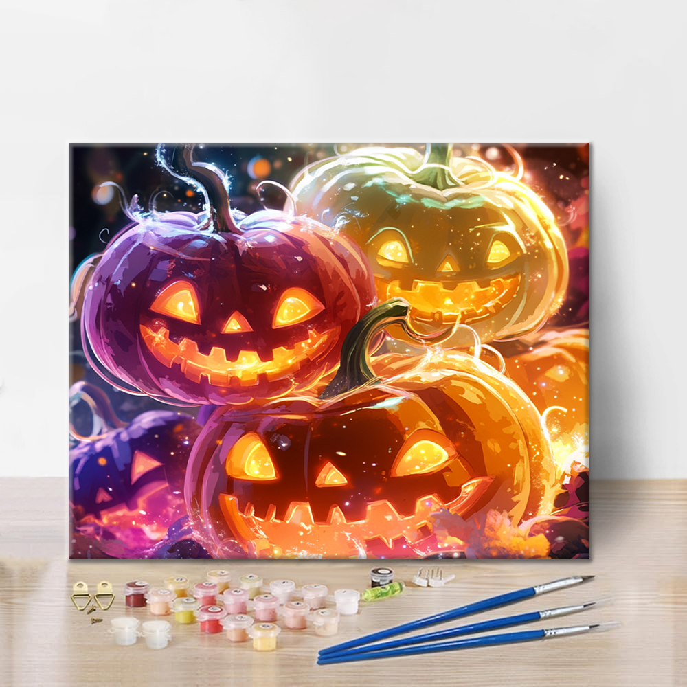 Maľovanie podľa čísel - Jack Lantern