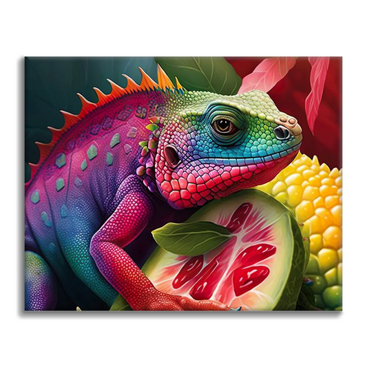 Maľovanie podľa čísel - Digitálny Iguana