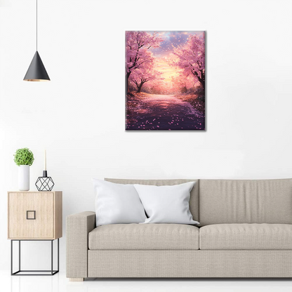 Maľovanie podľa čísel - Chodník Sakura