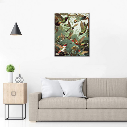 Maľovanie podľa čísel - Kolibrík Trochilidae