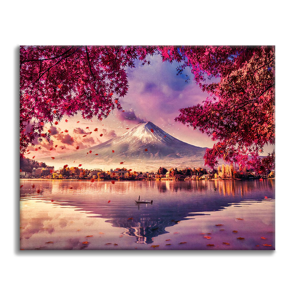 Maľovanie podľa čísel - Fuji Fugaku Japan Honshu