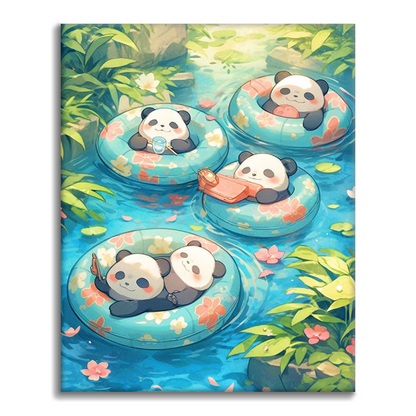Maľovanie podľa čísel - Roztomilá panda