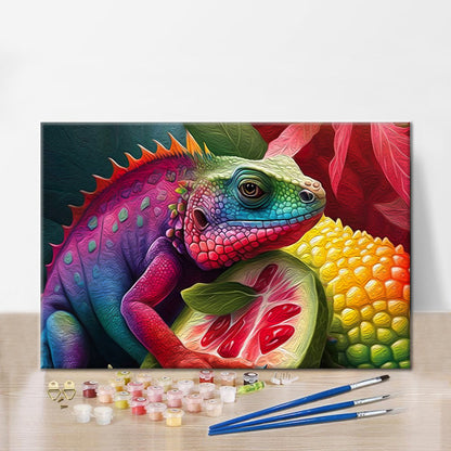 Maľovanie podľa čísel - Digitálny Iguana