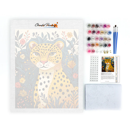 Maľovanie podľa čísel - Leopard v džungli