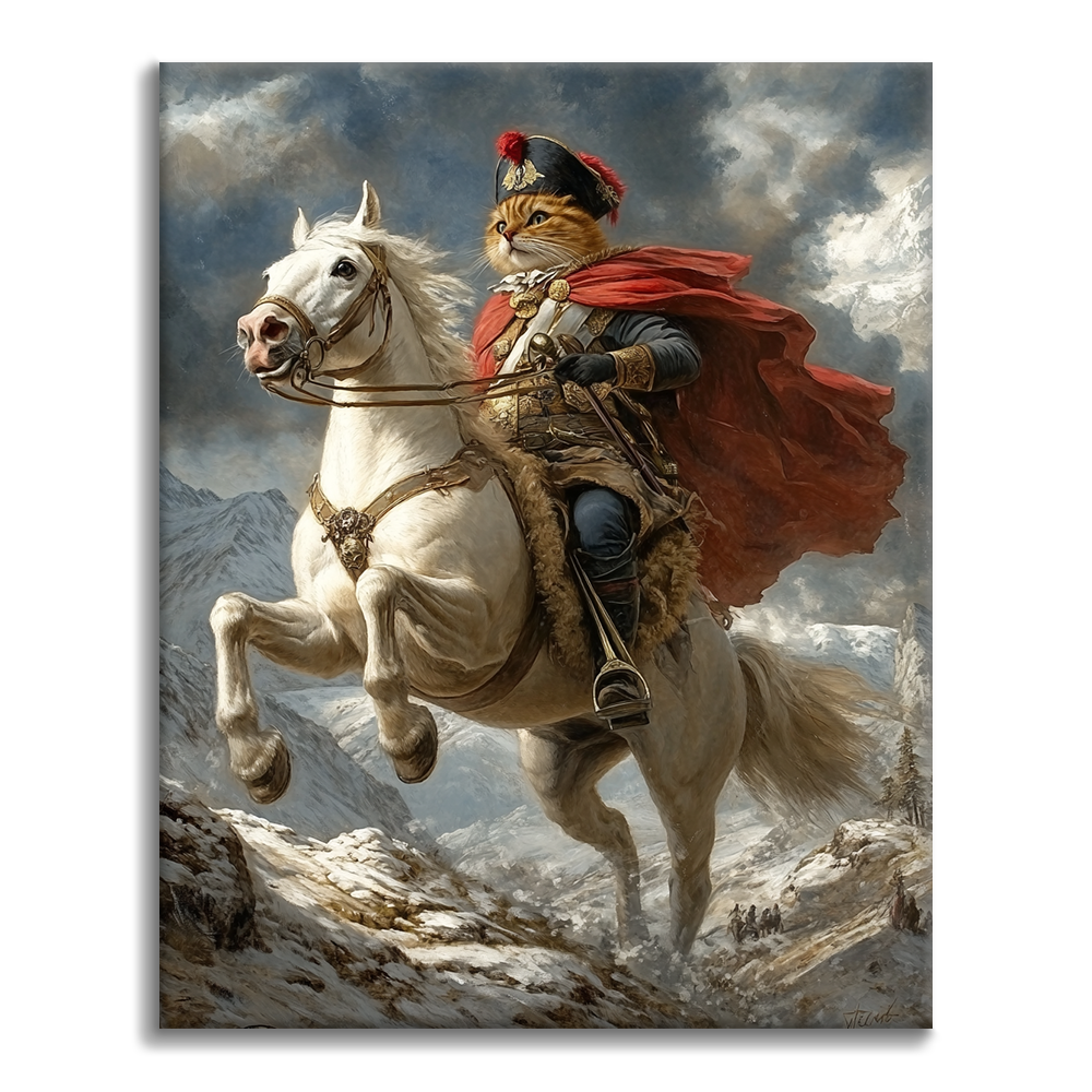 Maľovanie podľa čísel - Mačka Napoleon