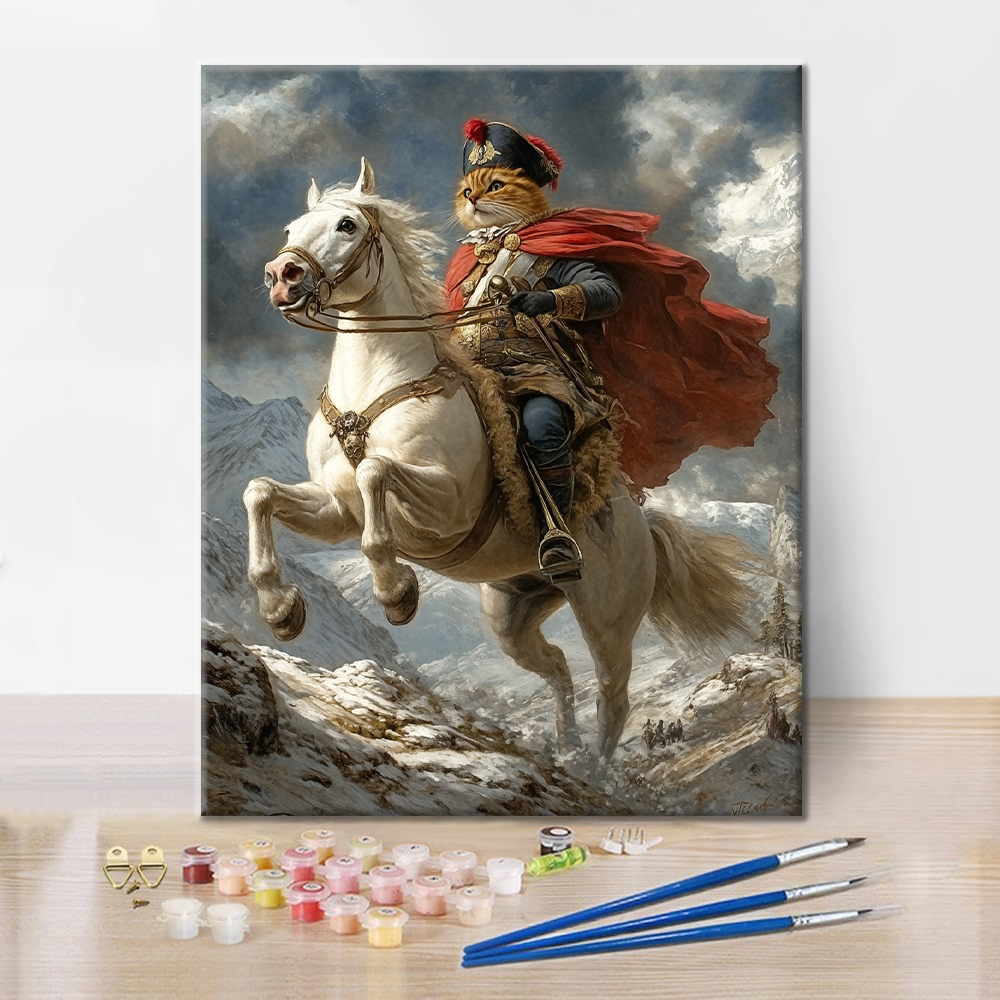 Maľovanie podľa čísel - Mačka Napoleon