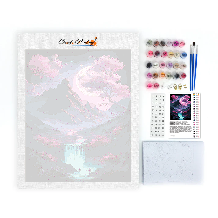 Maľovanie podľa čísel - Umenie údolia Sakura