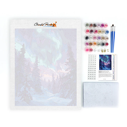 Maľovanie podľa čísel - Aurora Forest