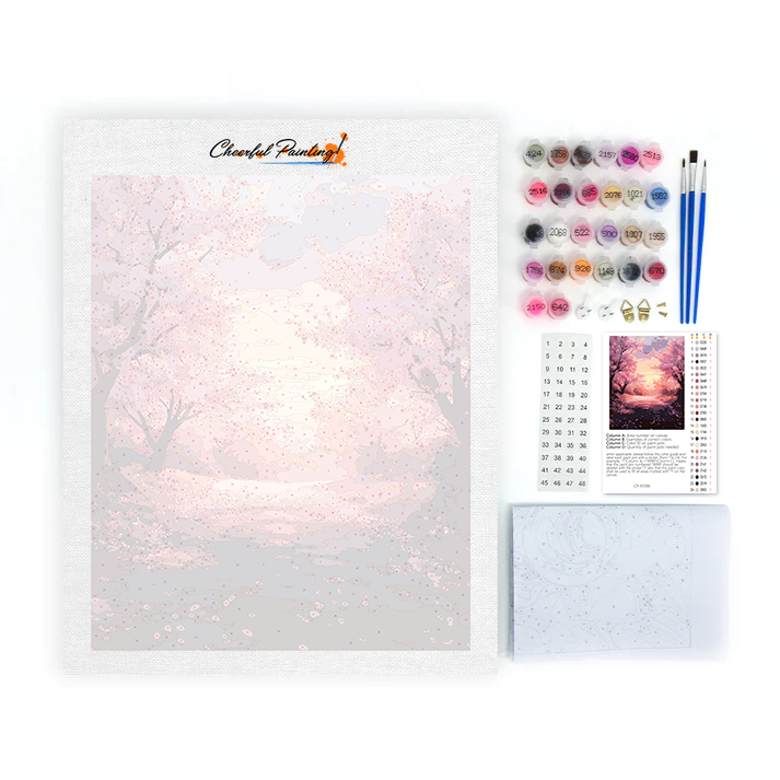 Maľovanie podľa čísel - Chodník Sakura
