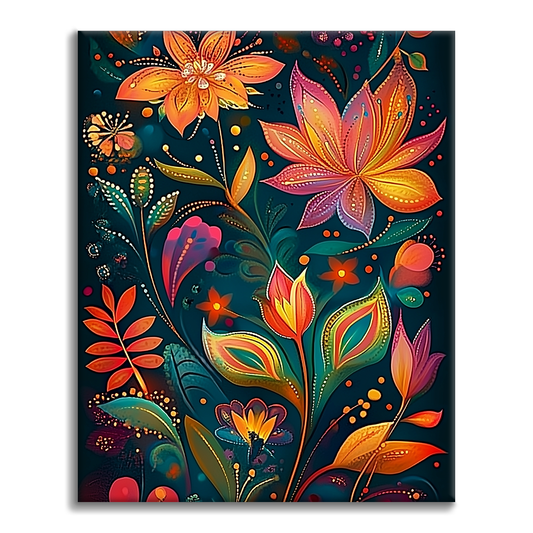 Maľovanie podľa čísel - Totemový kvet