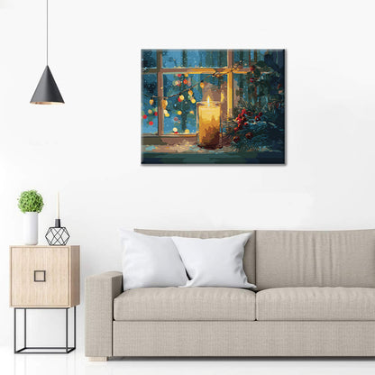 Vianočné svetlo sviečok – Maľovanie podľa čísiel