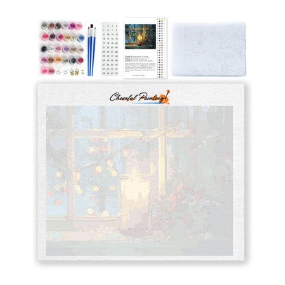 Vianočné svetlo sviečok – Maľovanie podľa čísiel