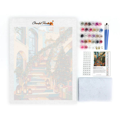 Vianočná chalúpka – Maľovanie podľa čísiel