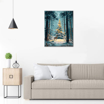 Vianočný les – Maľovanie podľa čísiel