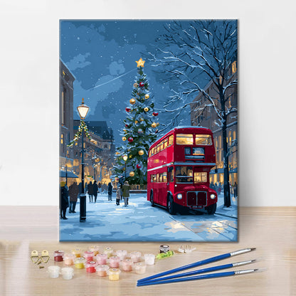 Vianočná jazda – Maľovanie podľa čísiel