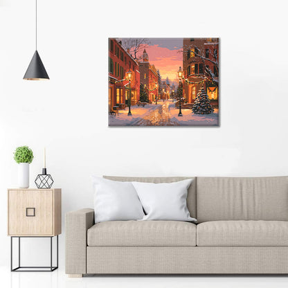 Vianočná ulica – Maľovanie podľa čísiel