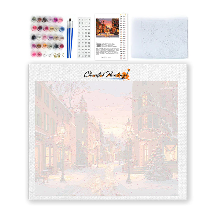 Vianočná ulica – Maľovanie podľa čísiel