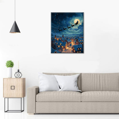 Santa rozdávajúci darčeky – Maľovanie podľa čísiel