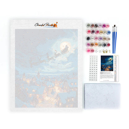 Santa rozdávajúci darčeky – Maľovanie podľa čísiel