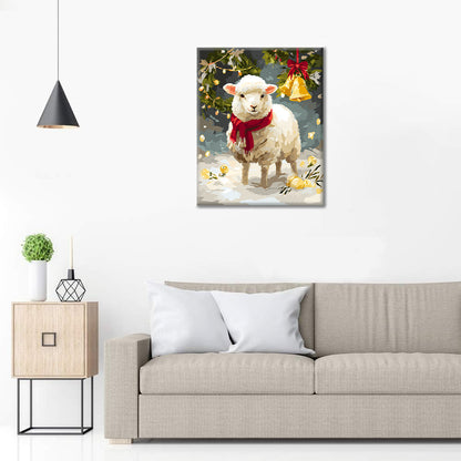 Zimné jahňa – Maľovanie podľa čísiel