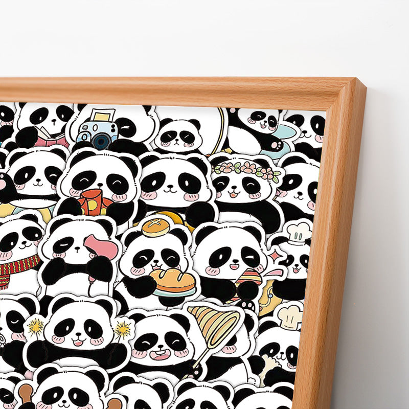 Panda III - Drevená farebná skladačka
