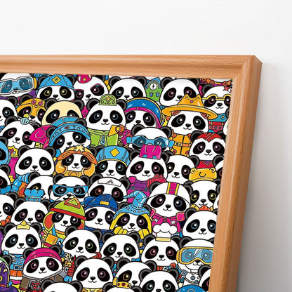 Panda - Drevená farebná skladačka