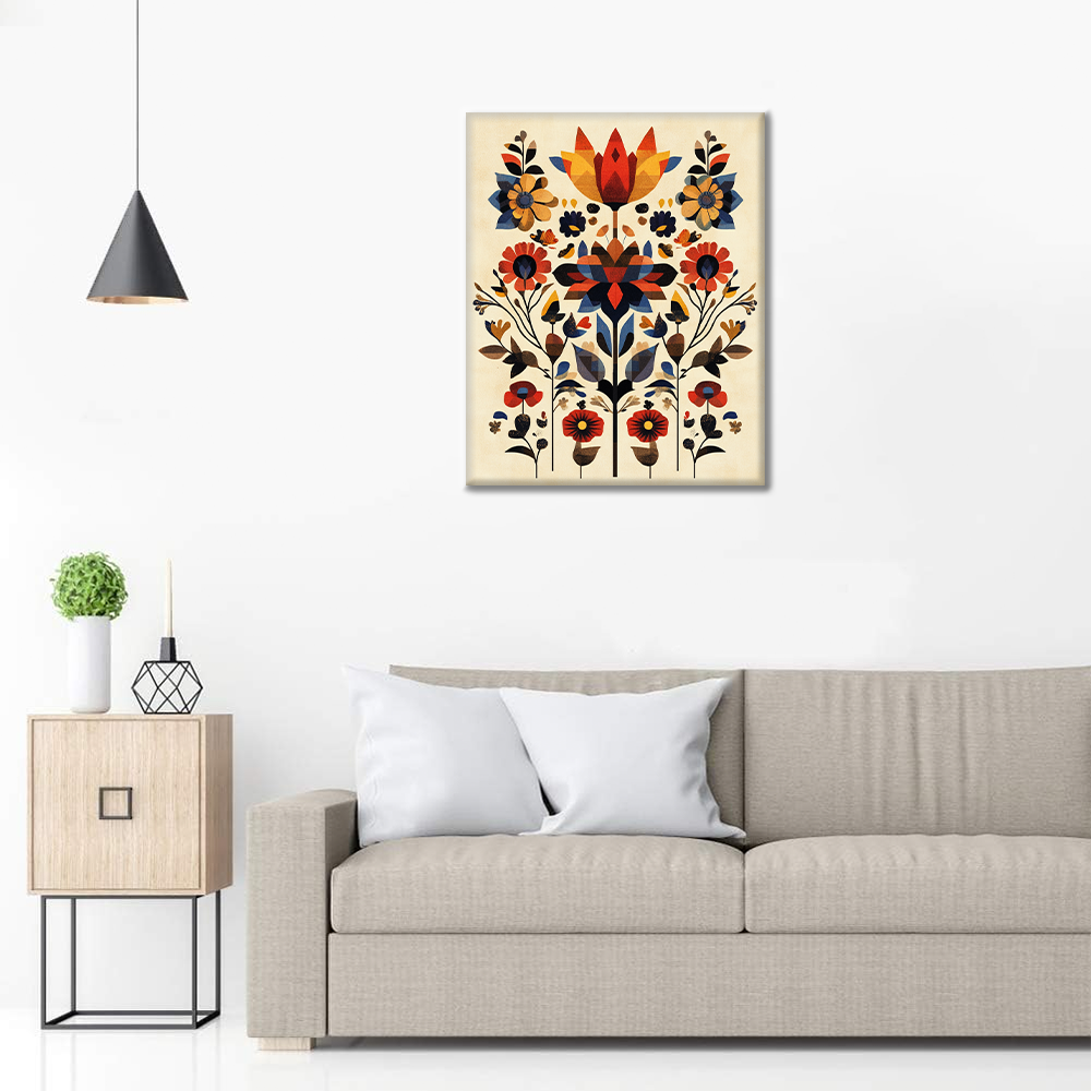 Maľovanie podľa čísel - Fiori Geometrici