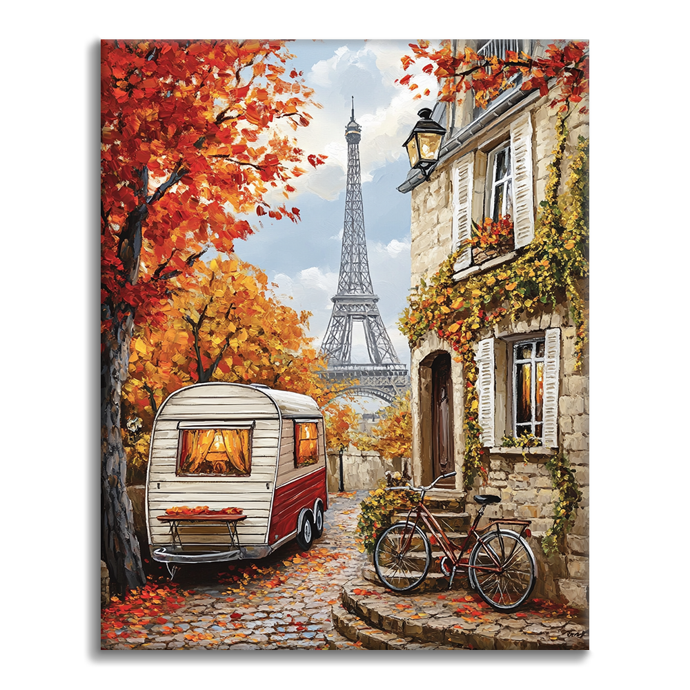 Maľovanie podľa čísel - Parížska jeseň