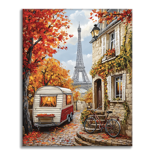 Maľovanie podľa čísel - Parížska jeseň