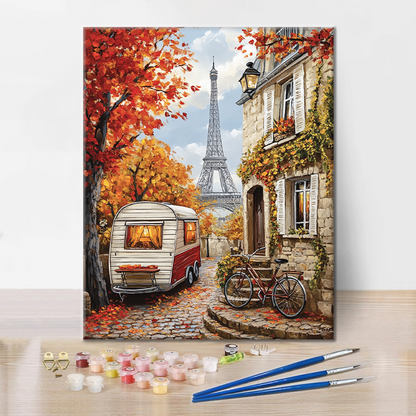 Maľovanie podľa čísel - Parížska jeseň