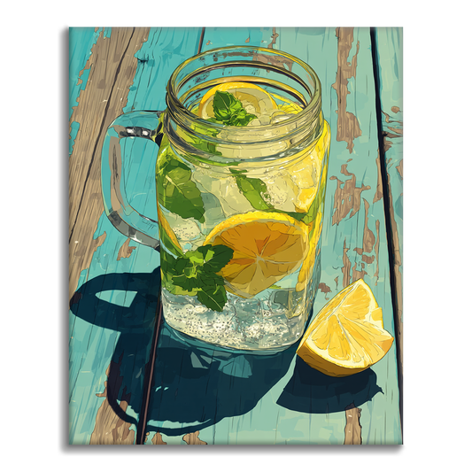 Maľovanie podľa čísel - Chladená limonáda