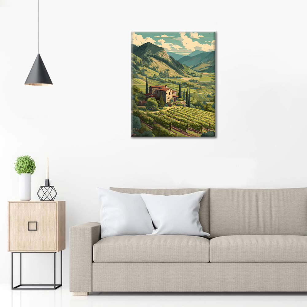 Maľovanie podľa čísel - Smaragdový vinič