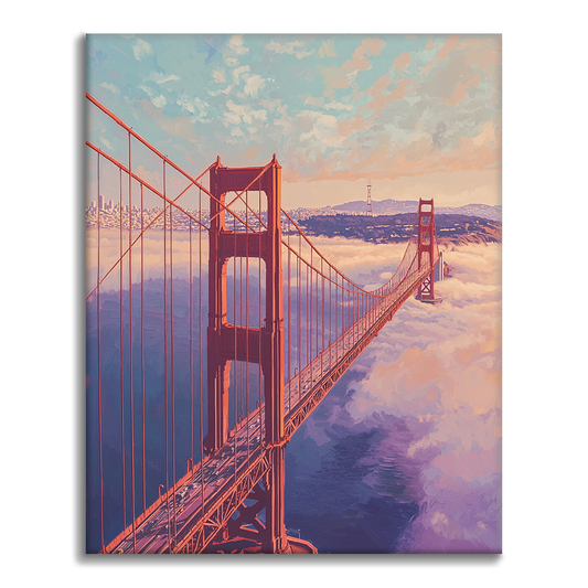 Maľovanie podľa čísel - Most Golden Gate