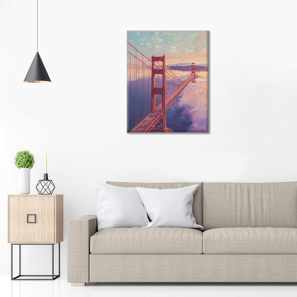 Maľovanie podľa čísel - Most Golden Gate