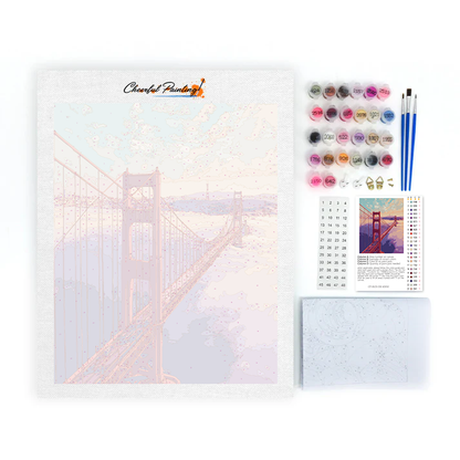 Maľovanie podľa čísel - Most Golden Gate